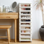 Multi-Layer Plastic Storage Drawer Organizer (White) - Image 2