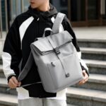 Men’s Roll-Top Laptop Backpack – Water Resistant & Stylish - Image 2