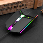RGB Wired Gaming Mouse (Black / White Variant) - Image 3