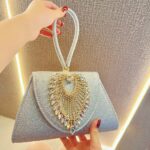 Luxury Crystal Embellished Designer Party Clutch Bag - Image 4