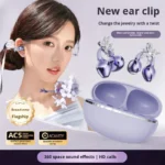 Butterfly Ear Clip Wireless Earbuds – 360° Surround Sound Bluetooth Headset - Image 4
